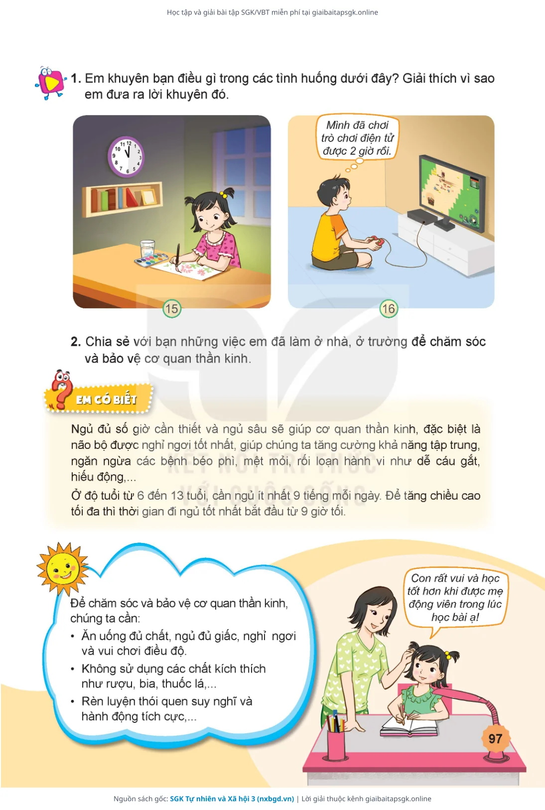 Trang 98 sách giáo khoa SGK Tự nhiên và Xã hội 3 thu nhỏ