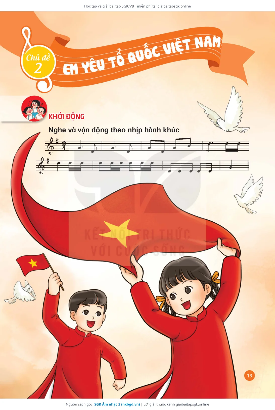 Trang 14 sách giáo khoa SGK Âm nhạc 3 thu nhỏ