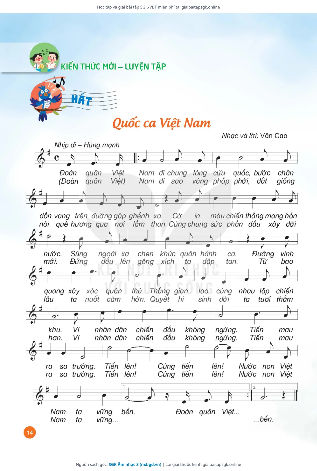 Trang 15 sách giáo khoa SGK Âm nhạc 3 thu nhỏ