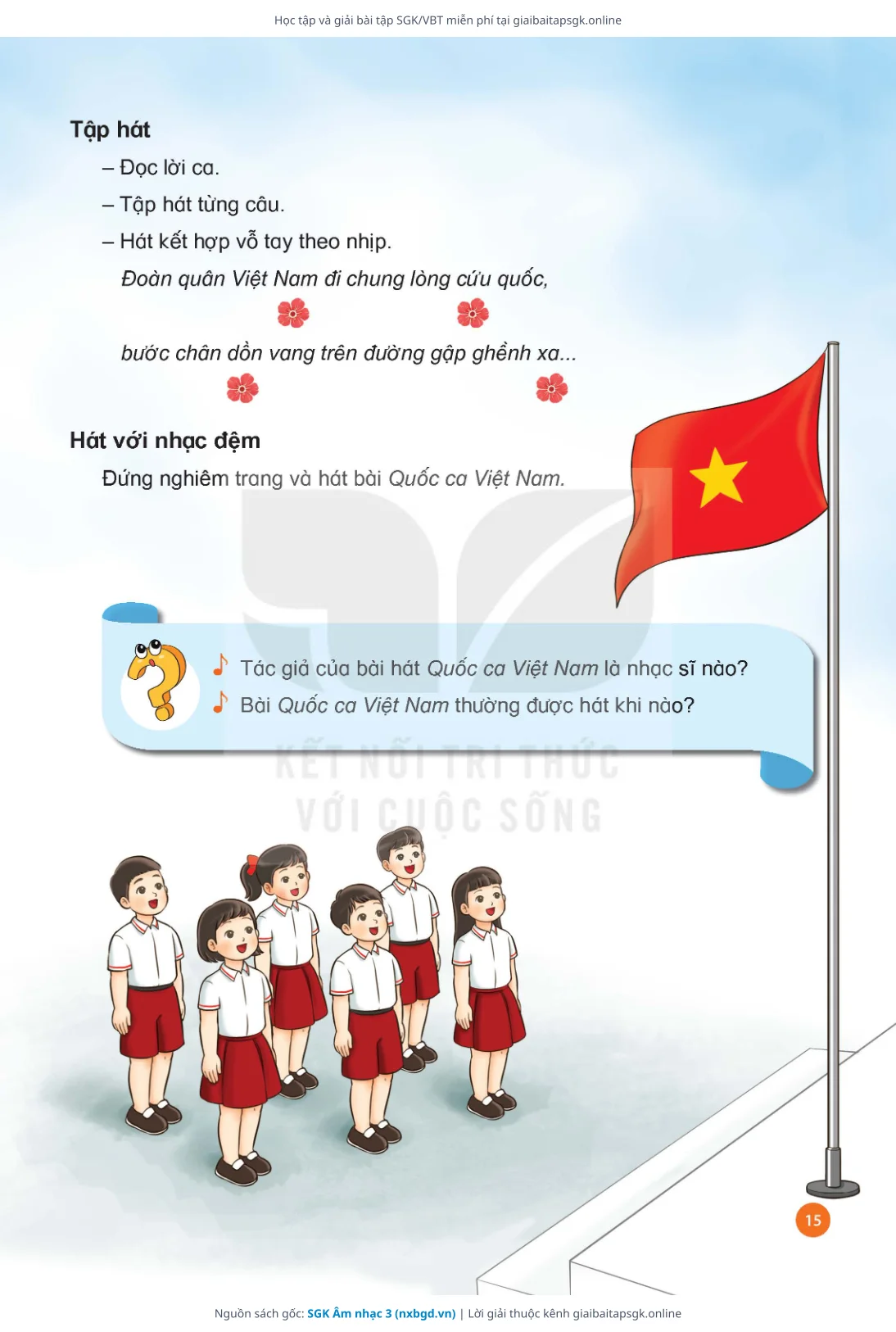 Trang 16 sách giáo khoa SGK Âm nhạc 3 thu nhỏ