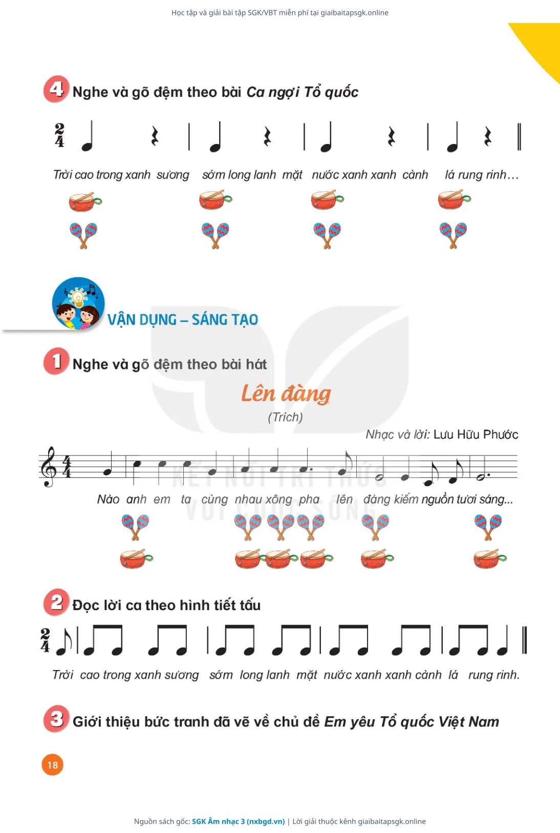Trang 19 sách giáo khoa SGK Âm nhạc 3 thu nhỏ