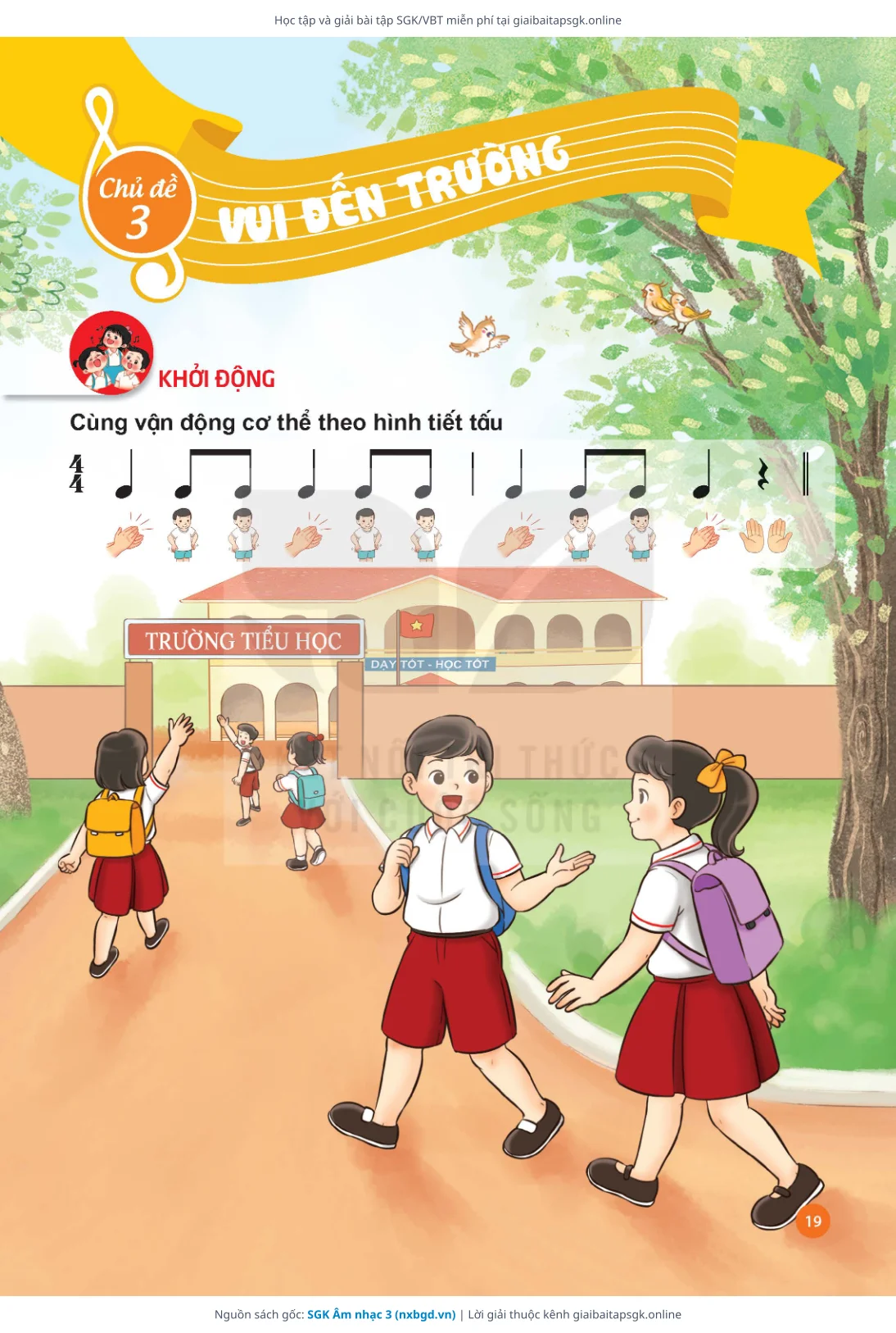 Trang 20 sách giáo khoa SGK Âm nhạc 3 thu nhỏ