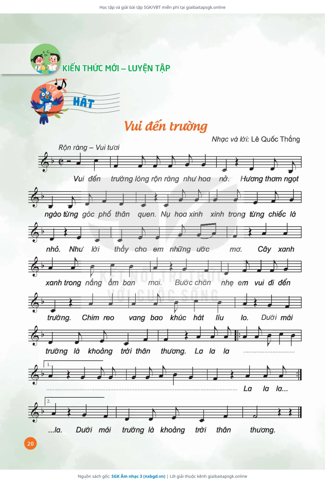 Trang 21 sách giáo khoa SGK Âm nhạc 3 thu nhỏ