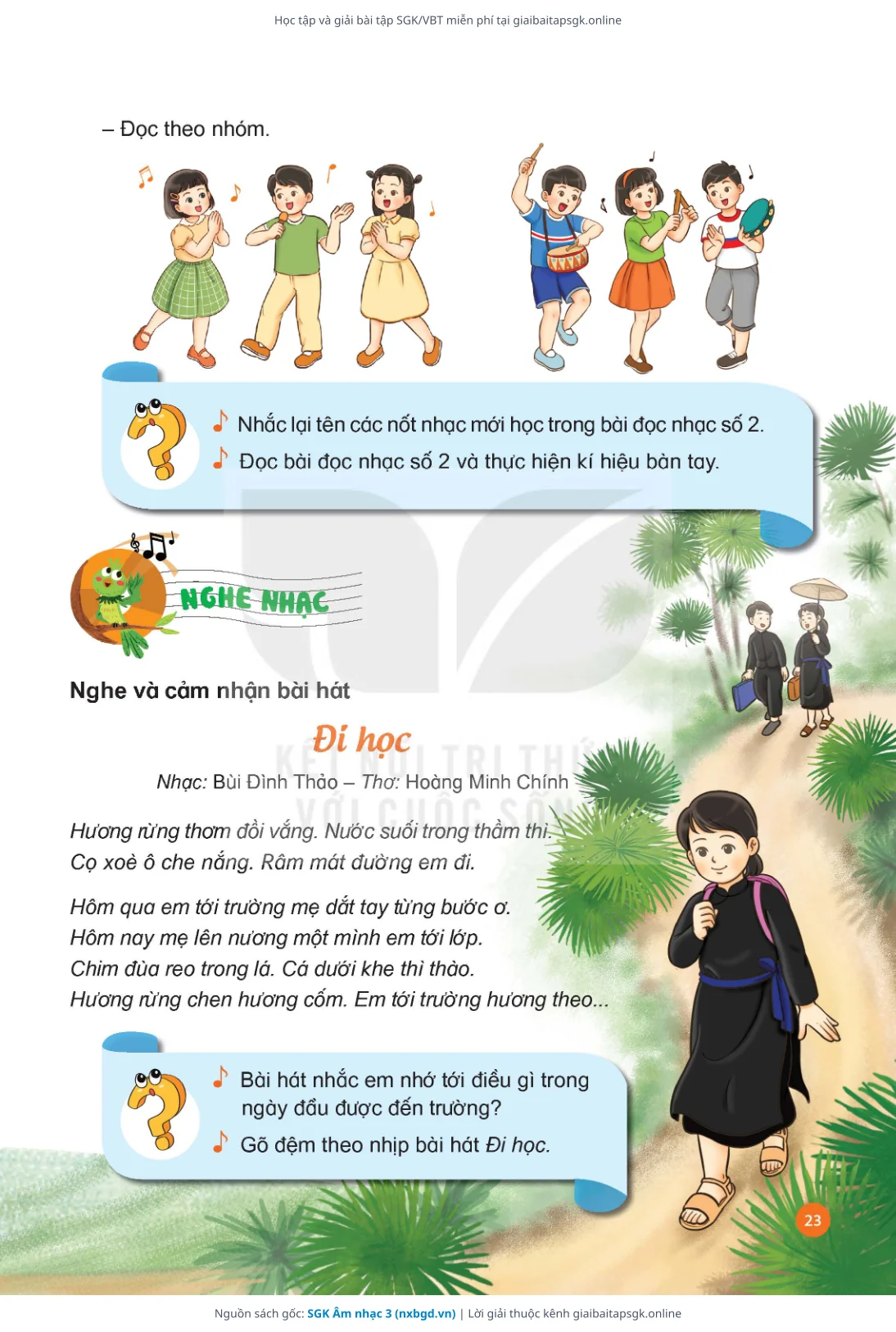 Trang 24 sách giáo khoa SGK Âm nhạc 3 thu nhỏ