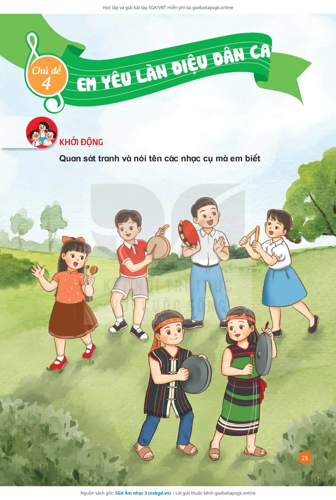 Trang 26 sách giáo khoa SGK Âm nhạc 3 thu nhỏ