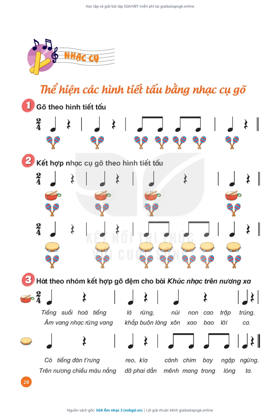 Trang 29 sách giáo khoa SGK Âm nhạc 3 thu nhỏ