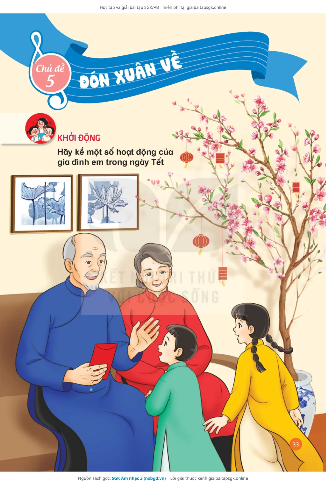 Trang 34 sách giáo khoa SGK Âm nhạc 3 thu nhỏ