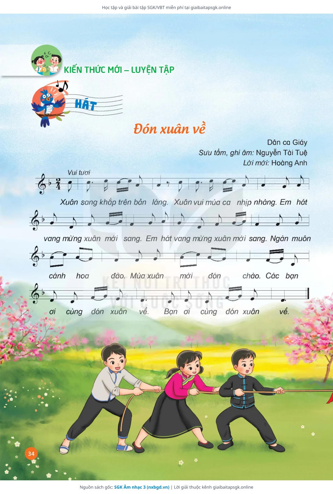 Trang 35 sách giáo khoa SGK Âm nhạc 3 thu nhỏ