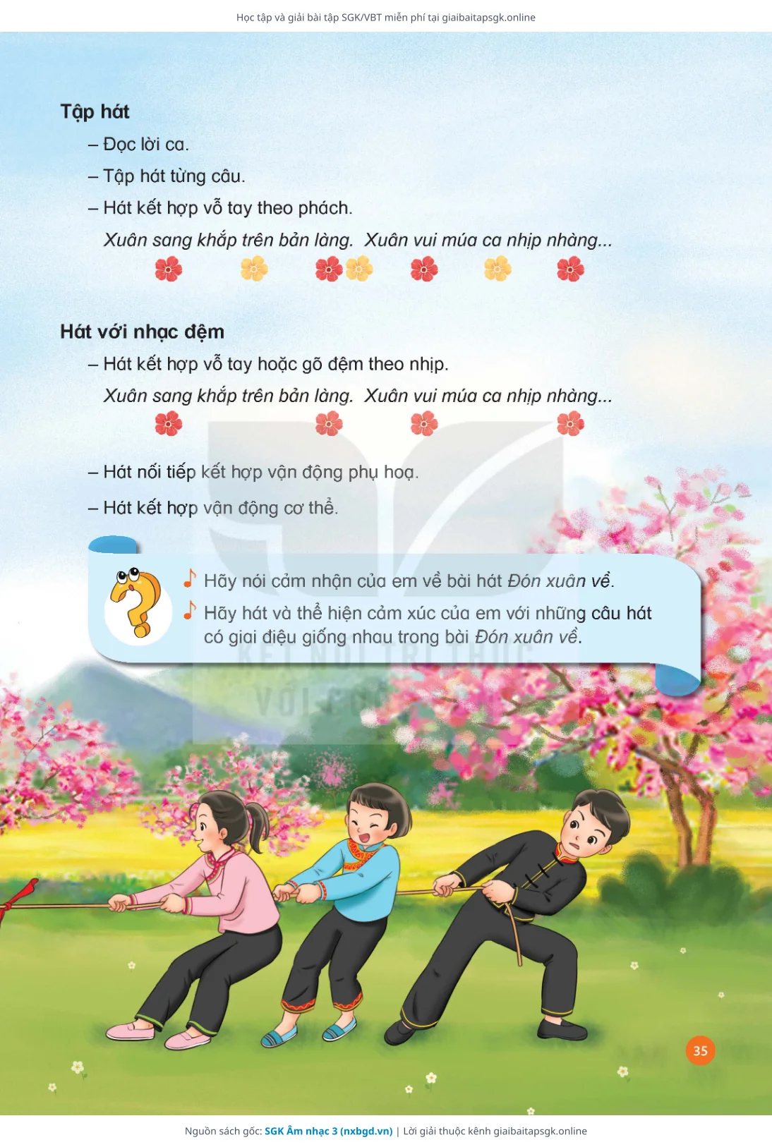 Trang 36 sách giáo khoa SGK Âm nhạc 3 thu nhỏ