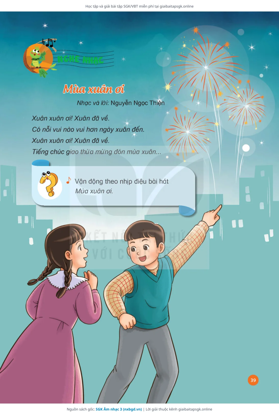 Trang 40 sách giáo khoa SGK Âm nhạc 3 thu nhỏ