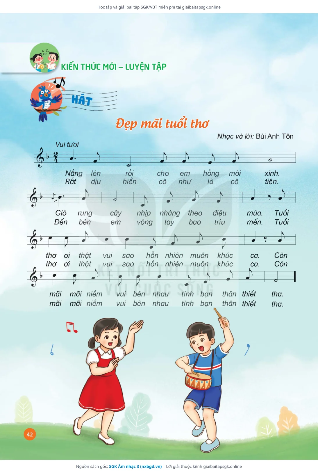 Trang 43 sách giáo khoa SGK Âm nhạc 3 thu nhỏ