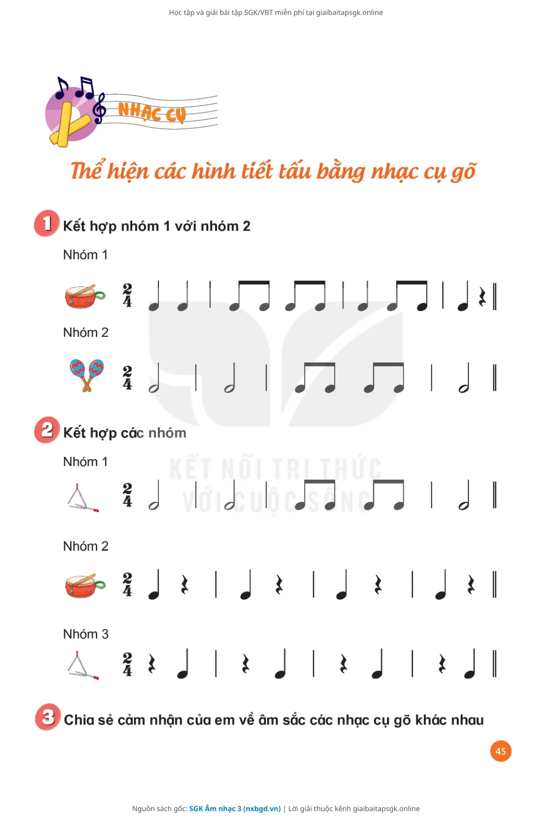Trang 46 sách giáo khoa SGK Âm nhạc 3 thu nhỏ
