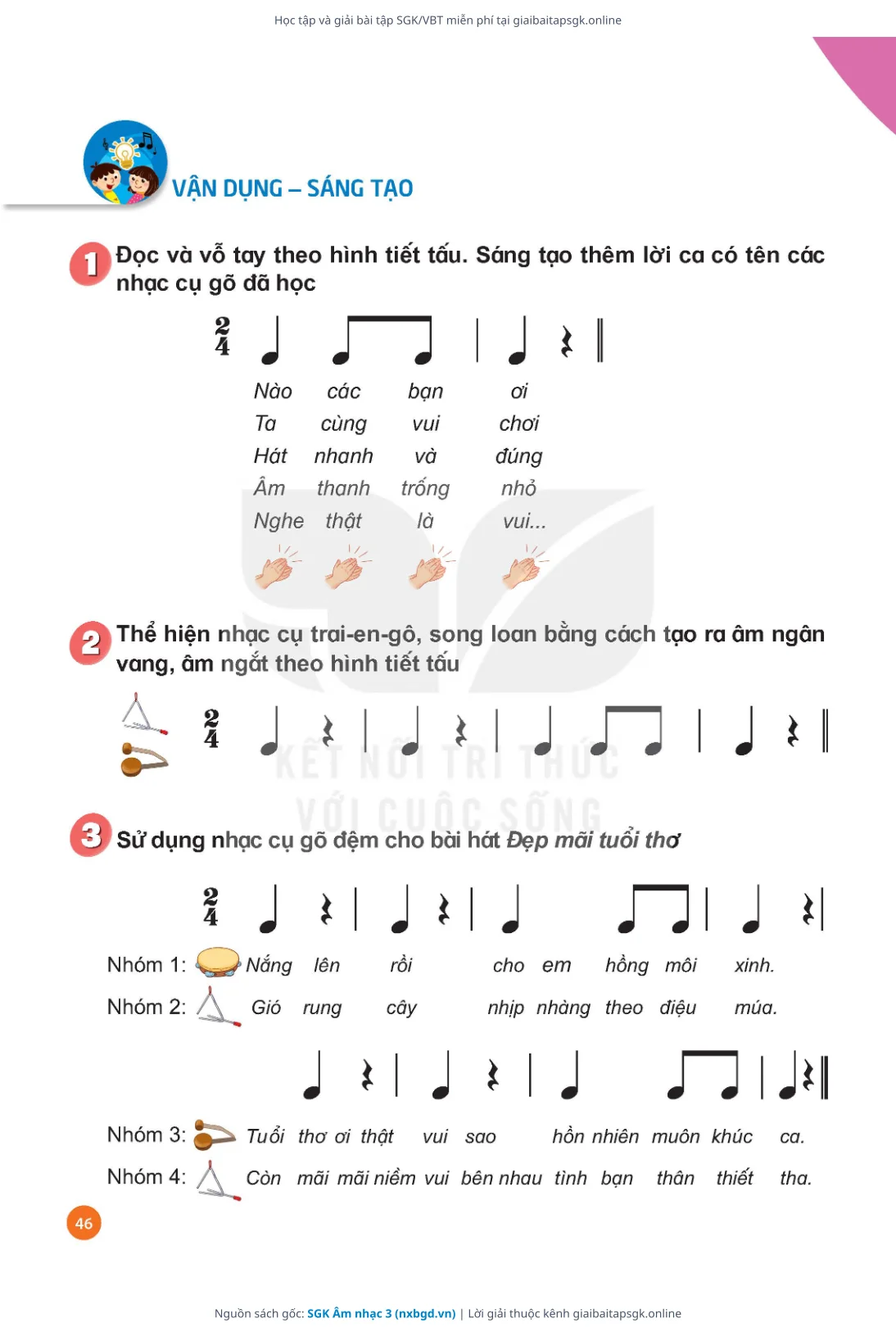 Trang 47 sách giáo khoa SGK Âm nhạc 3 thu nhỏ