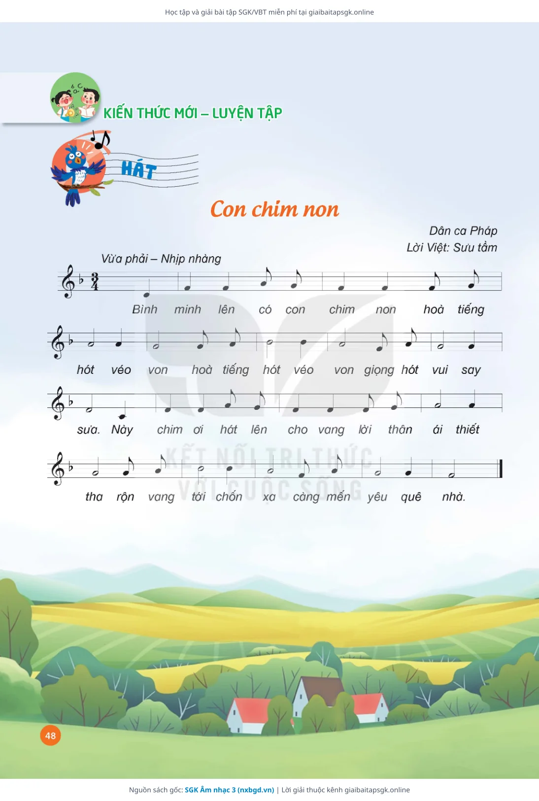 Trang 49 sách giáo khoa SGK Âm nhạc 3 thu nhỏ