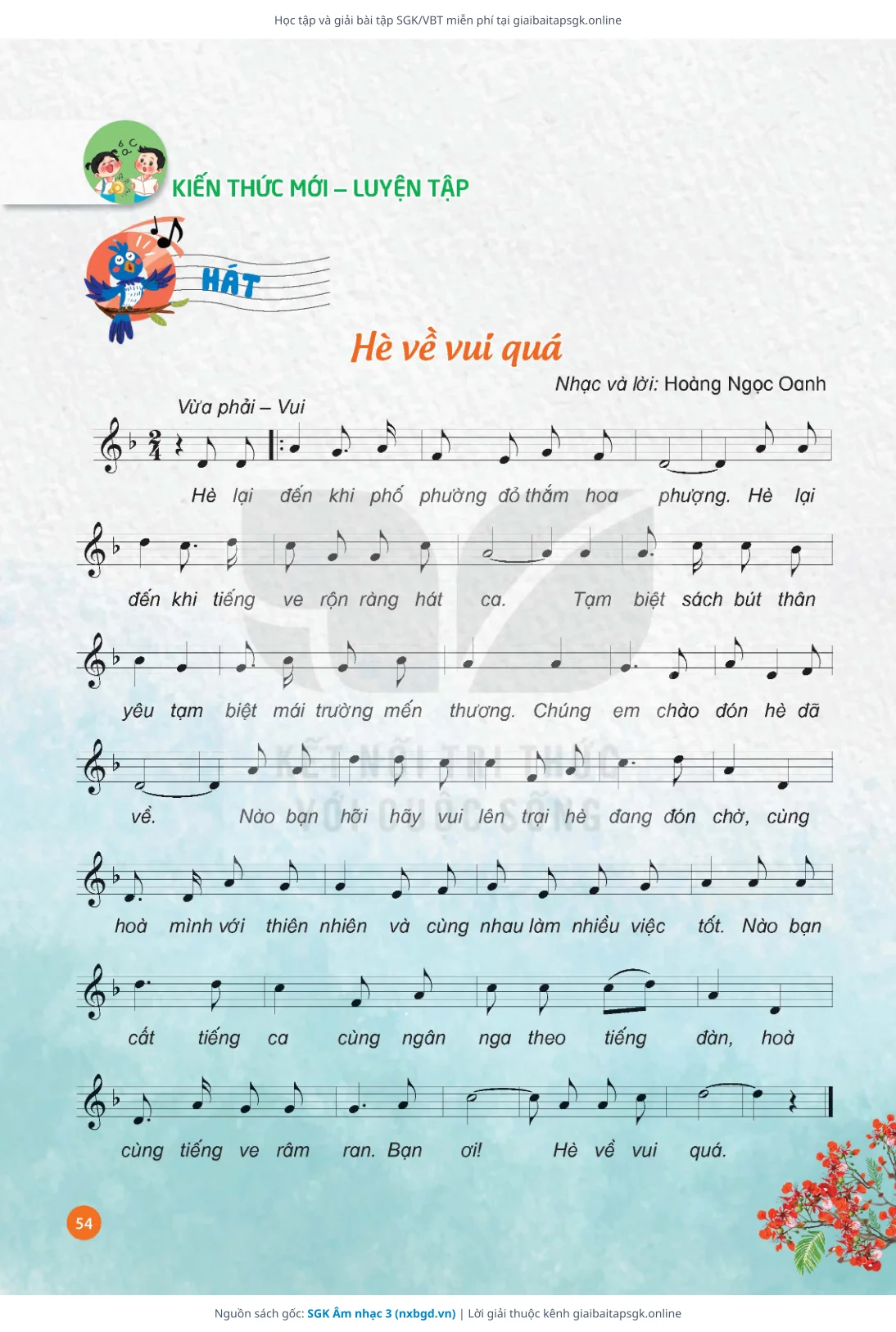 Trang 55 sách giáo khoa SGK Âm nhạc 3 thu nhỏ