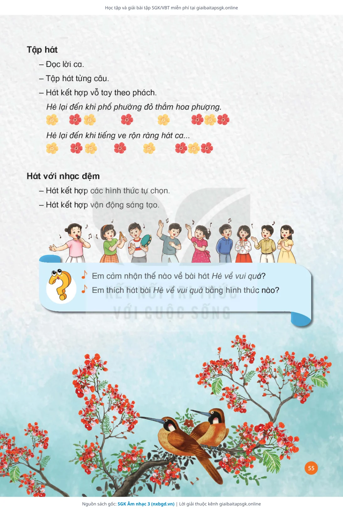 Trang 56 sách giáo khoa SGK Âm nhạc 3 thu nhỏ