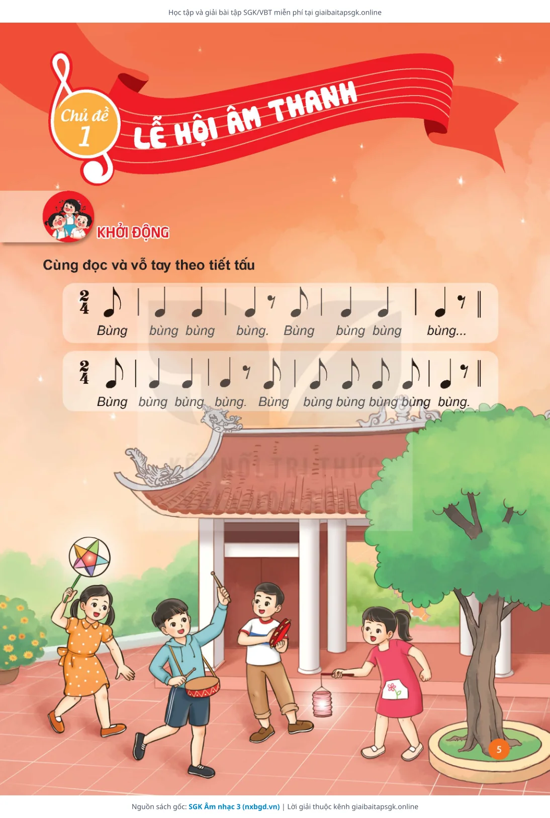 Trang 6 sách giáo khoa SGK Âm nhạc 3 thu nhỏ