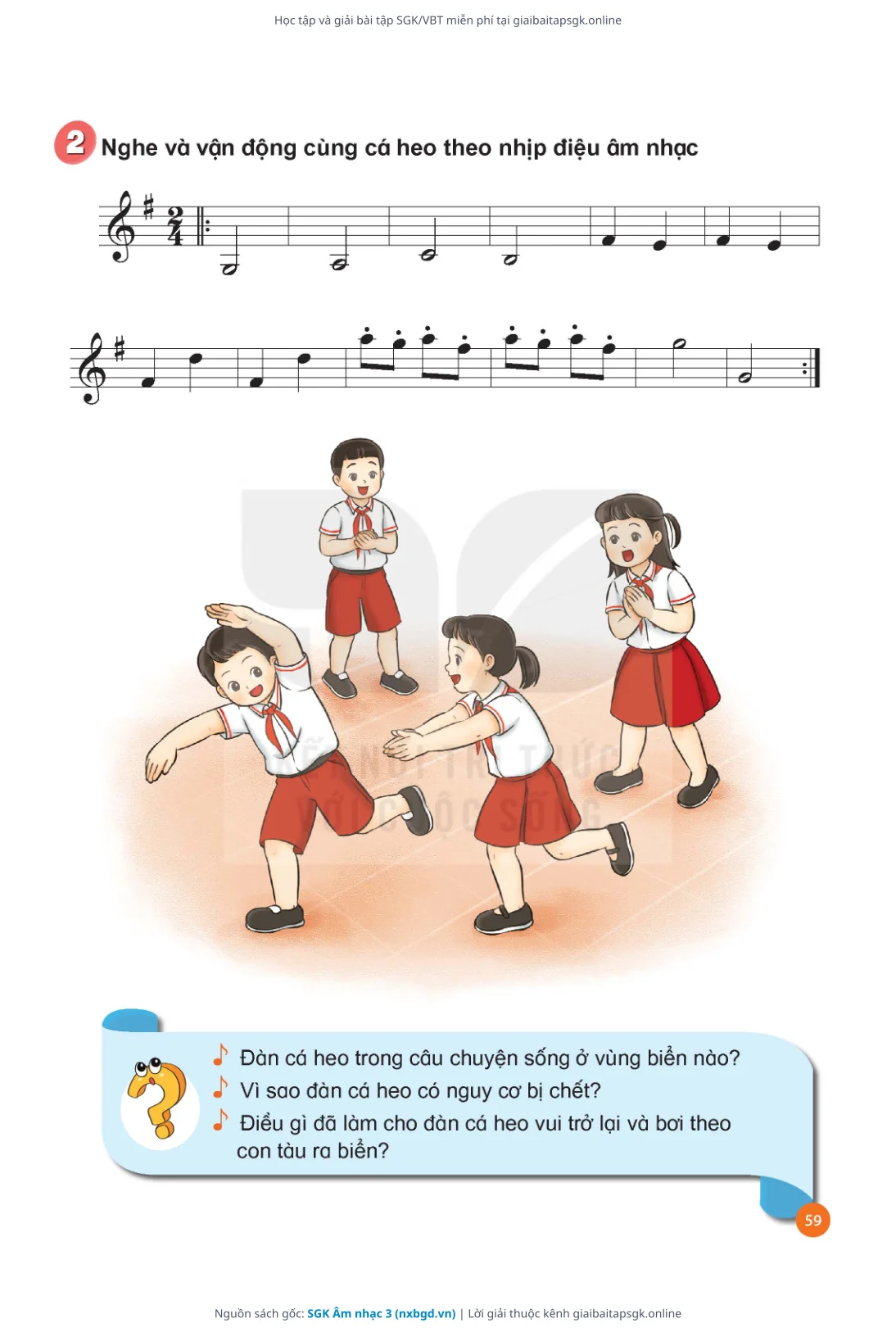 Trang 60 sách giáo khoa SGK Âm nhạc 3 thu nhỏ