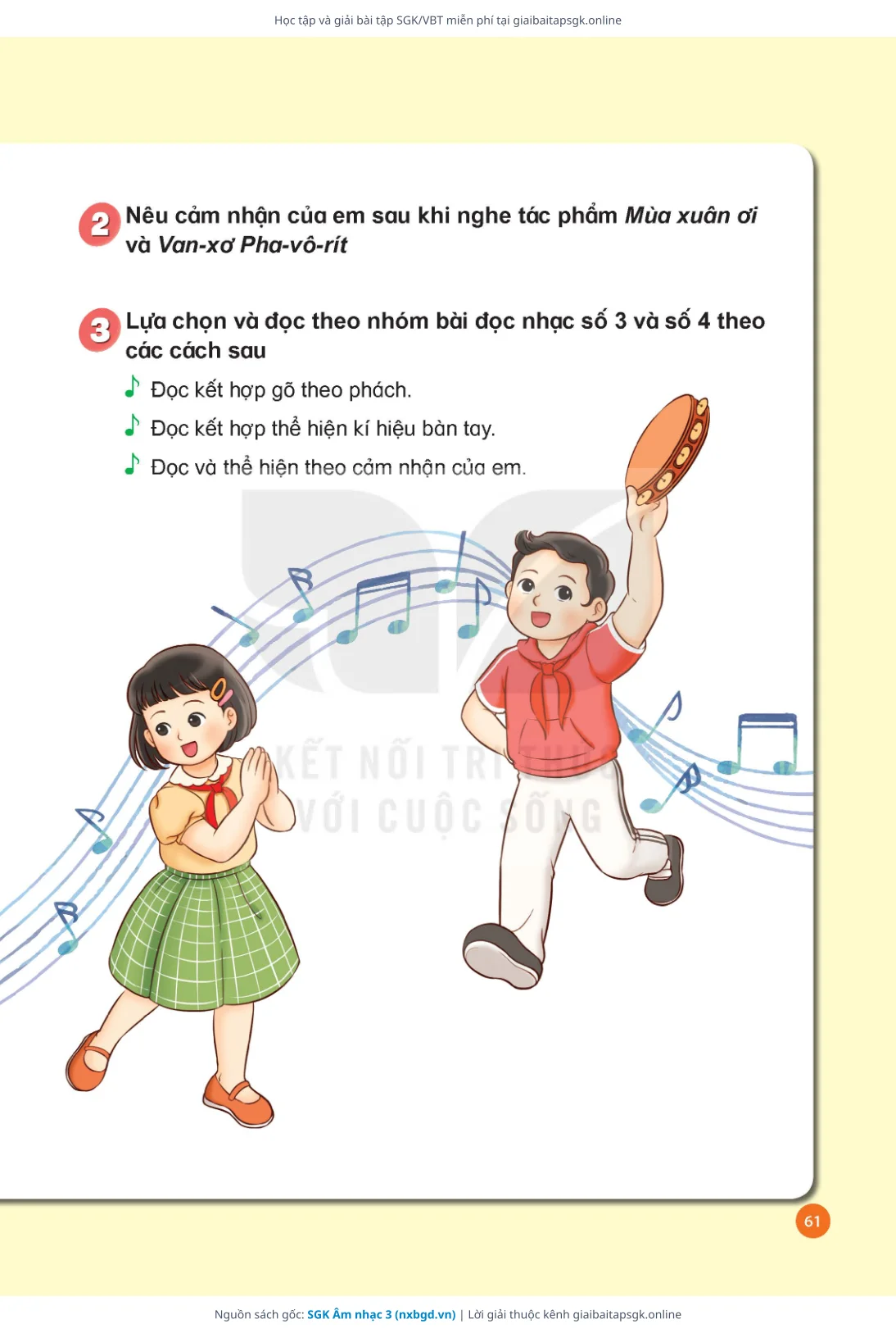 Trang 62 sách giáo khoa SGK Âm nhạc 3 thu nhỏ