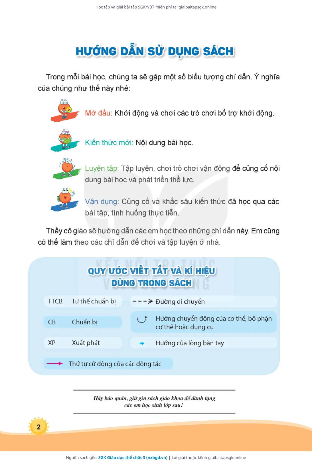 Trang 3 sách giáo khoa SGK Giáo dục thể chất 3 thu nhỏ