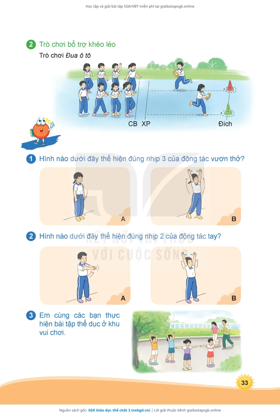 Trang 34 sách giáo khoa SGK Giáo dục thể chất 3 thu nhỏ