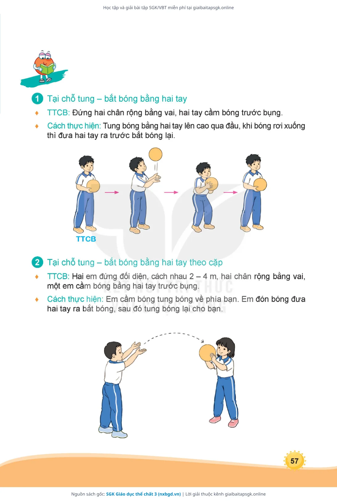 Trang 58 sách giáo khoa SGK Giáo dục thể chất 3 thu nhỏ