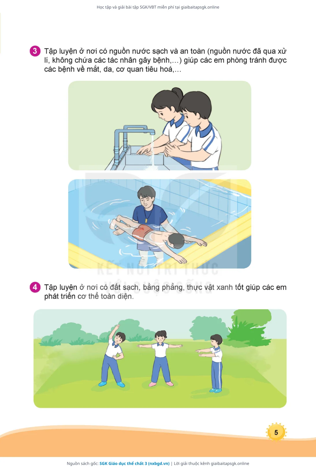 Trang 6 sách giáo khoa SGK Giáo dục thể chất 3 thu nhỏ