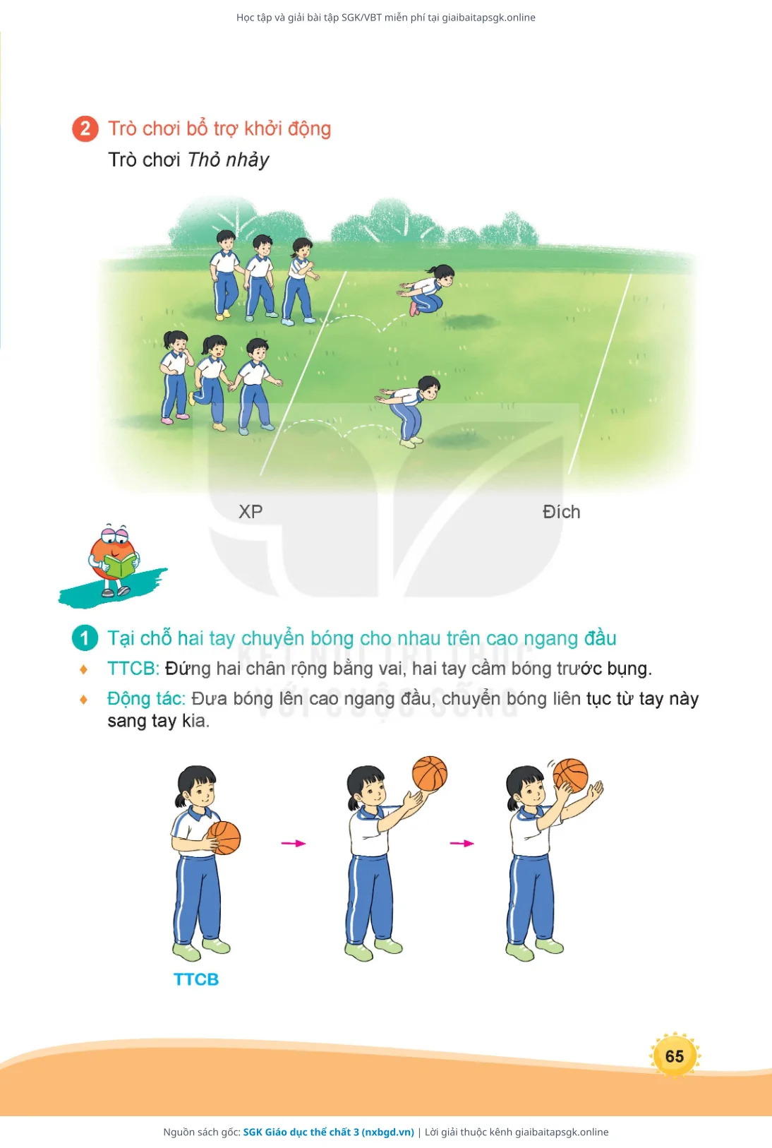 Trang 66 sách giáo khoa SGK Giáo dục thể chất 3 thu nhỏ