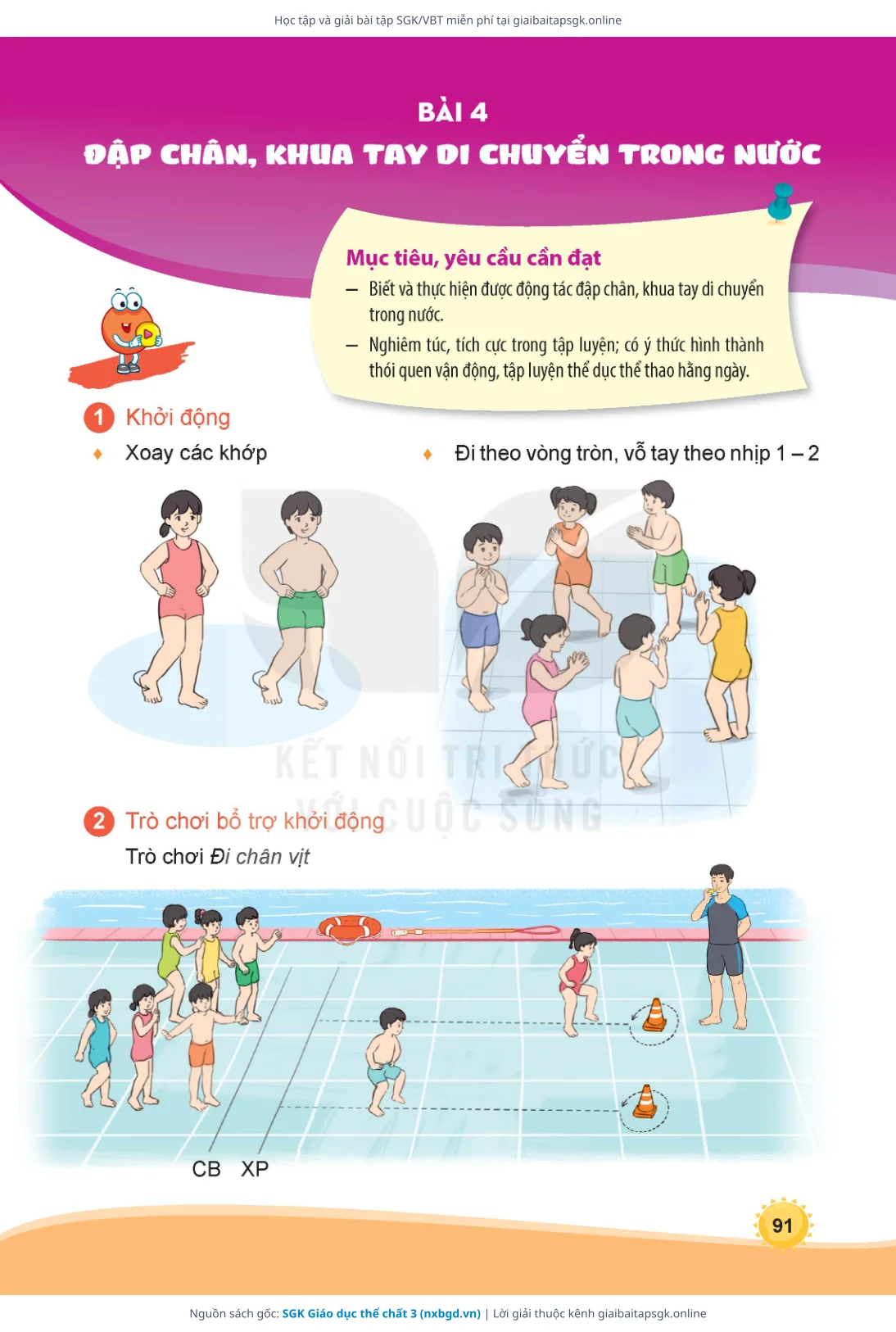 Trang 92 sách giáo khoa SGK Giáo dục thể chất 3 thu nhỏ