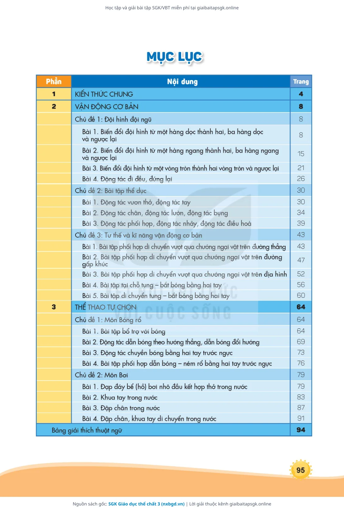 Trang 96 sách giáo khoa SGK Giáo dục thể chất 3 thu nhỏ