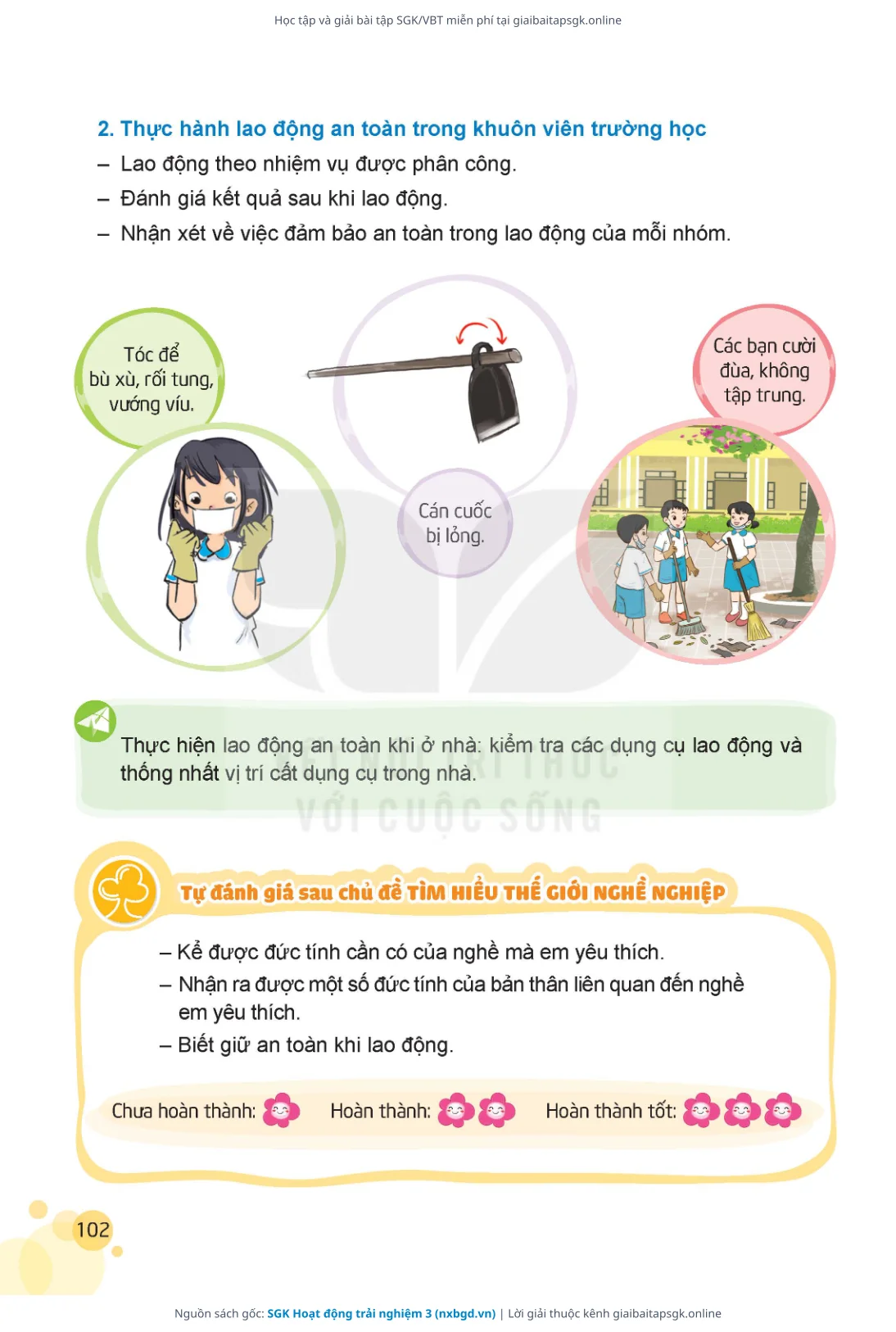 Trang 103 sách giáo khoa SGK Hoạt động trải nghiệm 3 thu nhỏ