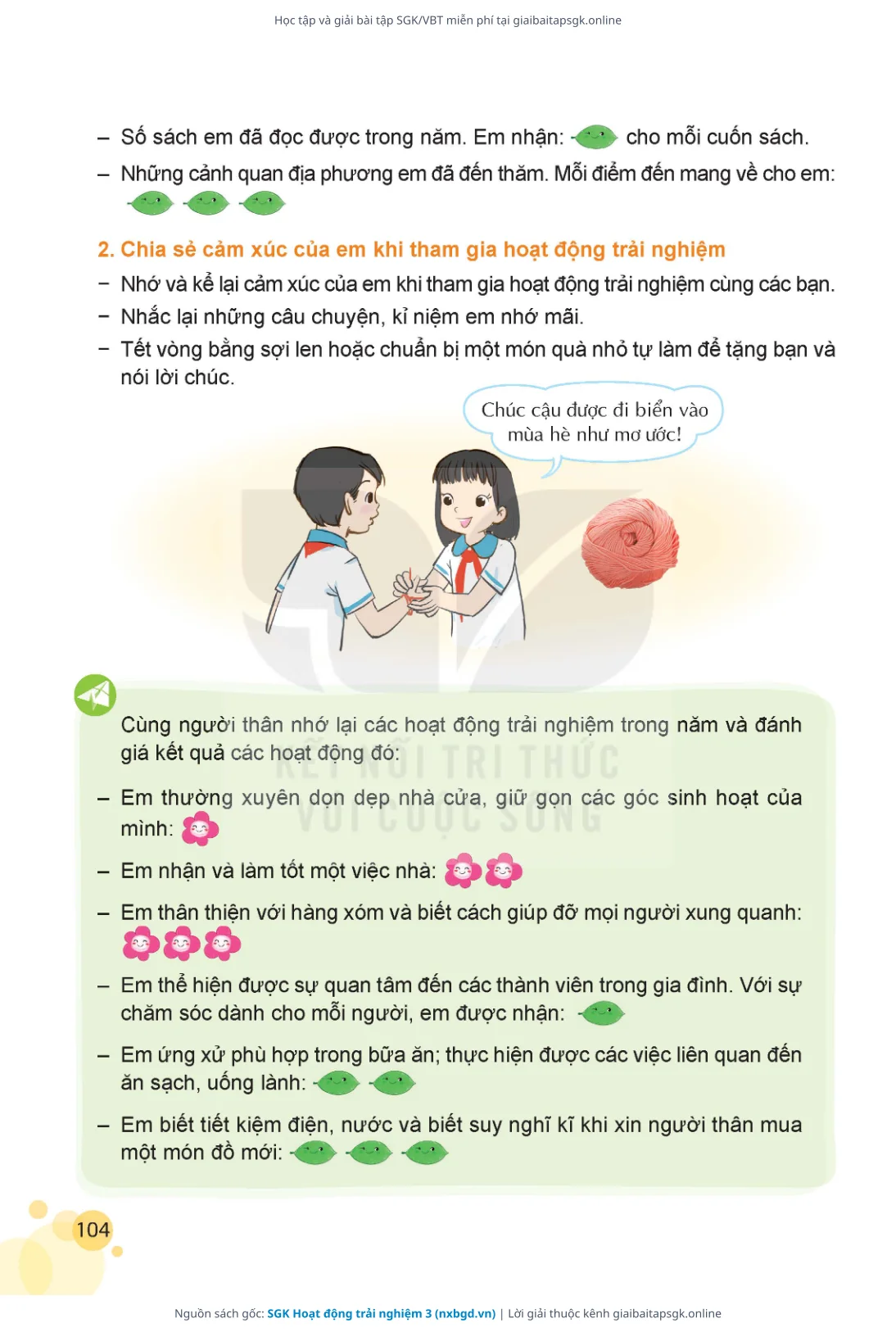 Trang 105 sách giáo khoa SGK Hoạt động trải nghiệm 3 thu nhỏ