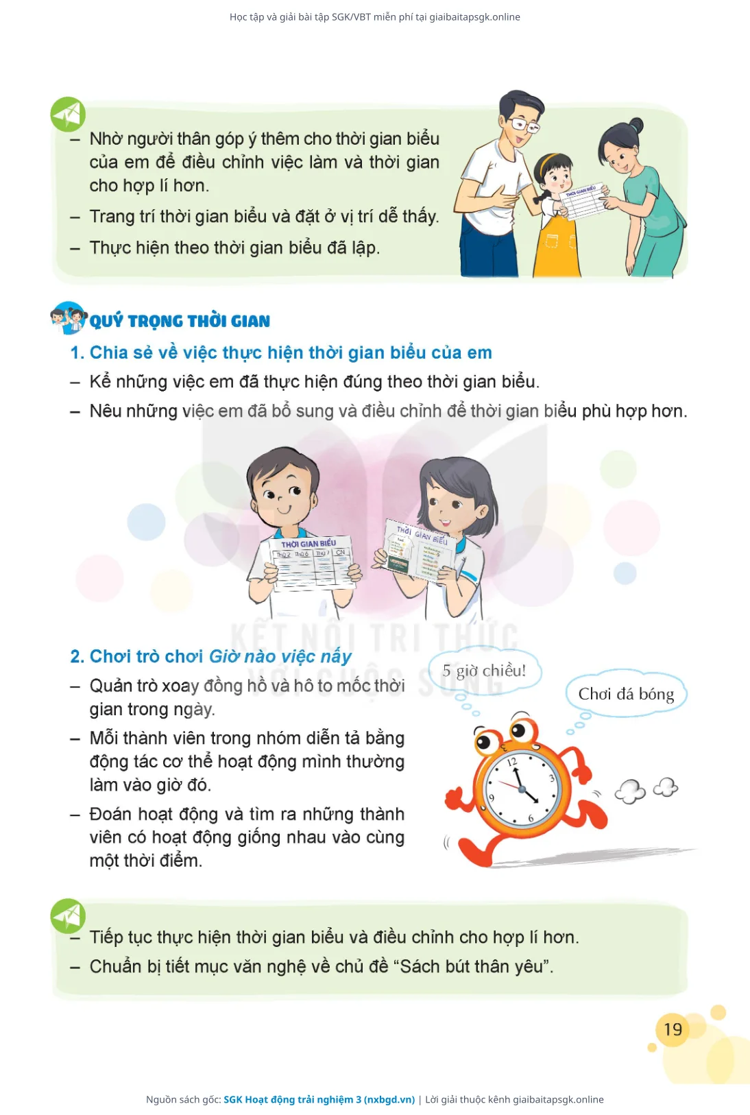 Trang 20 sách giáo khoa SGK Hoạt động trải nghiệm 3 thu nhỏ