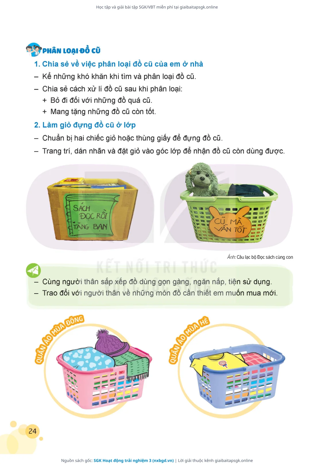 Trang 25 sách giáo khoa SGK Hoạt động trải nghiệm 3 thu nhỏ