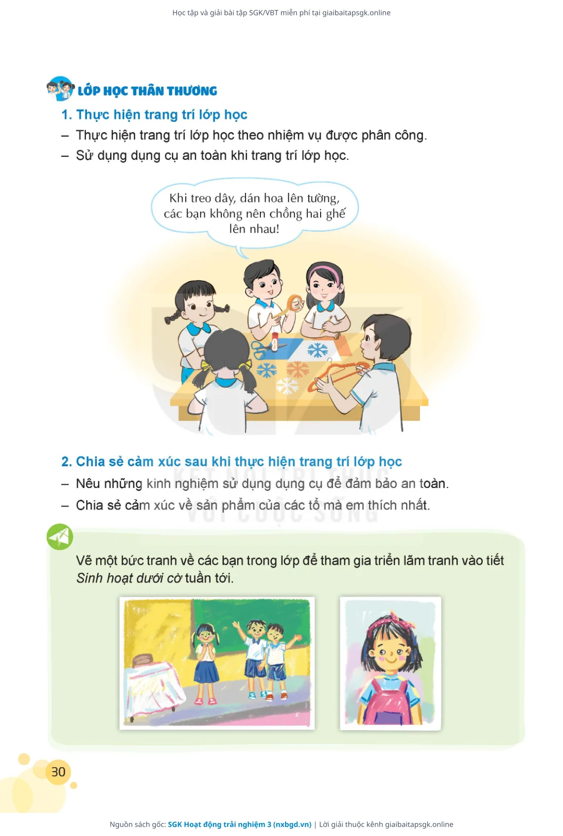 Trang 31 sách giáo khoa SGK Hoạt động trải nghiệm 3 thu nhỏ