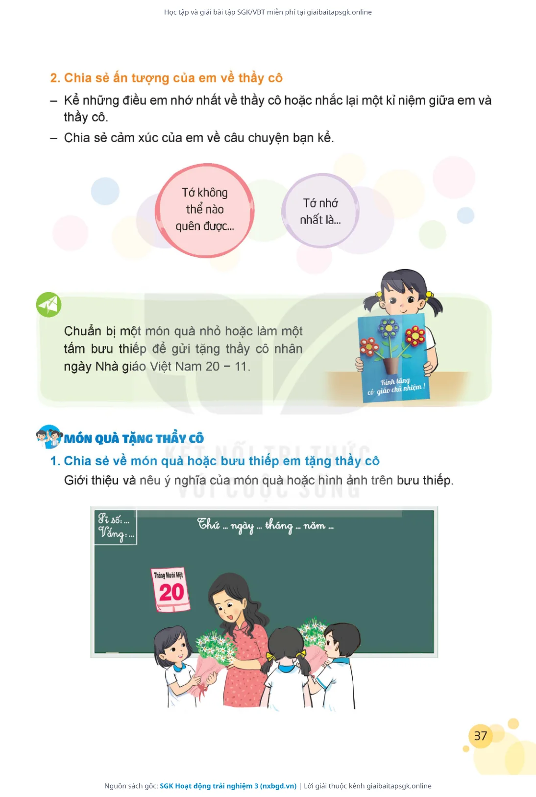 Trang 38 sách giáo khoa SGK Hoạt động trải nghiệm 3 thu nhỏ