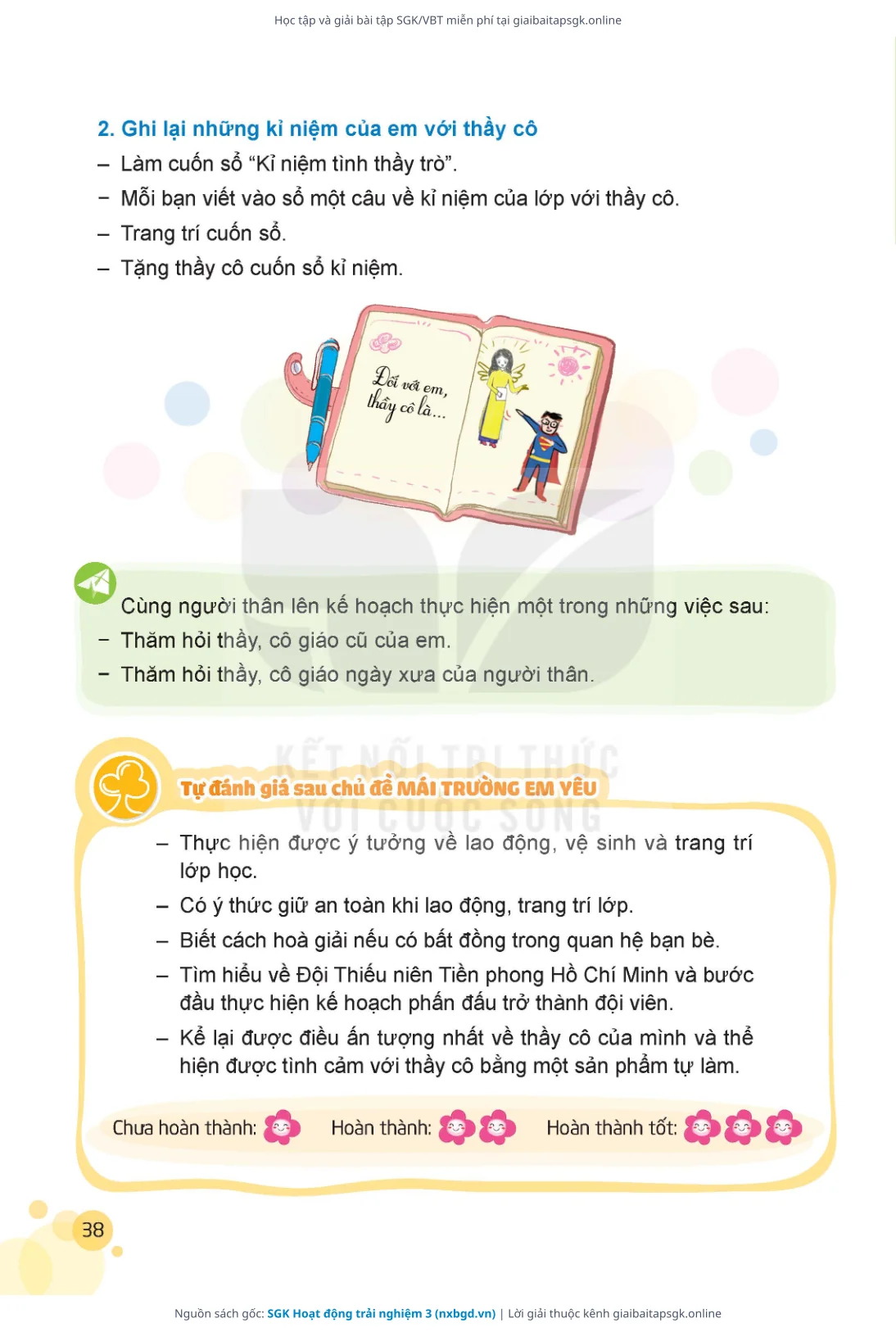 Trang 39 sách giáo khoa SGK Hoạt động trải nghiệm 3 thu nhỏ