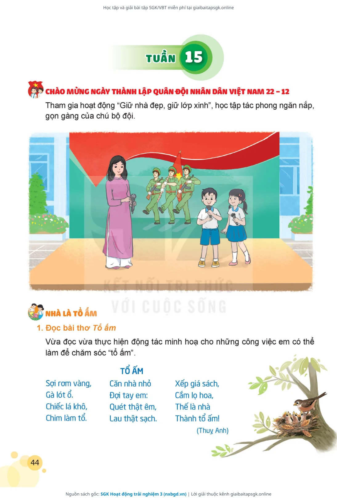 Trang 45 sách giáo khoa SGK Hoạt động trải nghiệm 3 thu nhỏ
