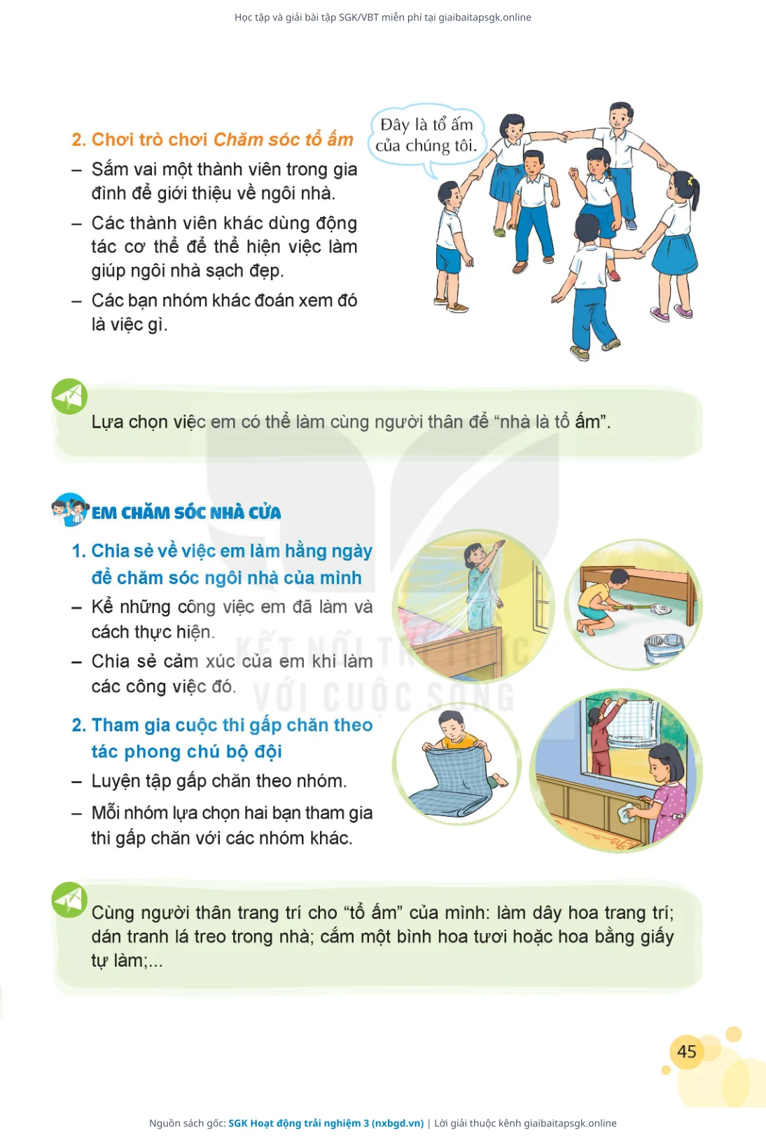 Trang 46 sách giáo khoa SGK Hoạt động trải nghiệm 3 thu nhỏ