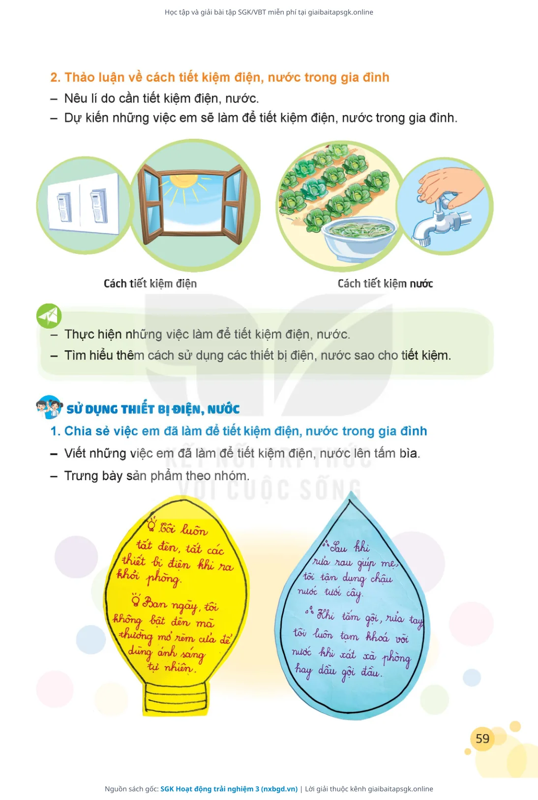 Trang 60 sách giáo khoa SGK Hoạt động trải nghiệm 3 thu nhỏ
