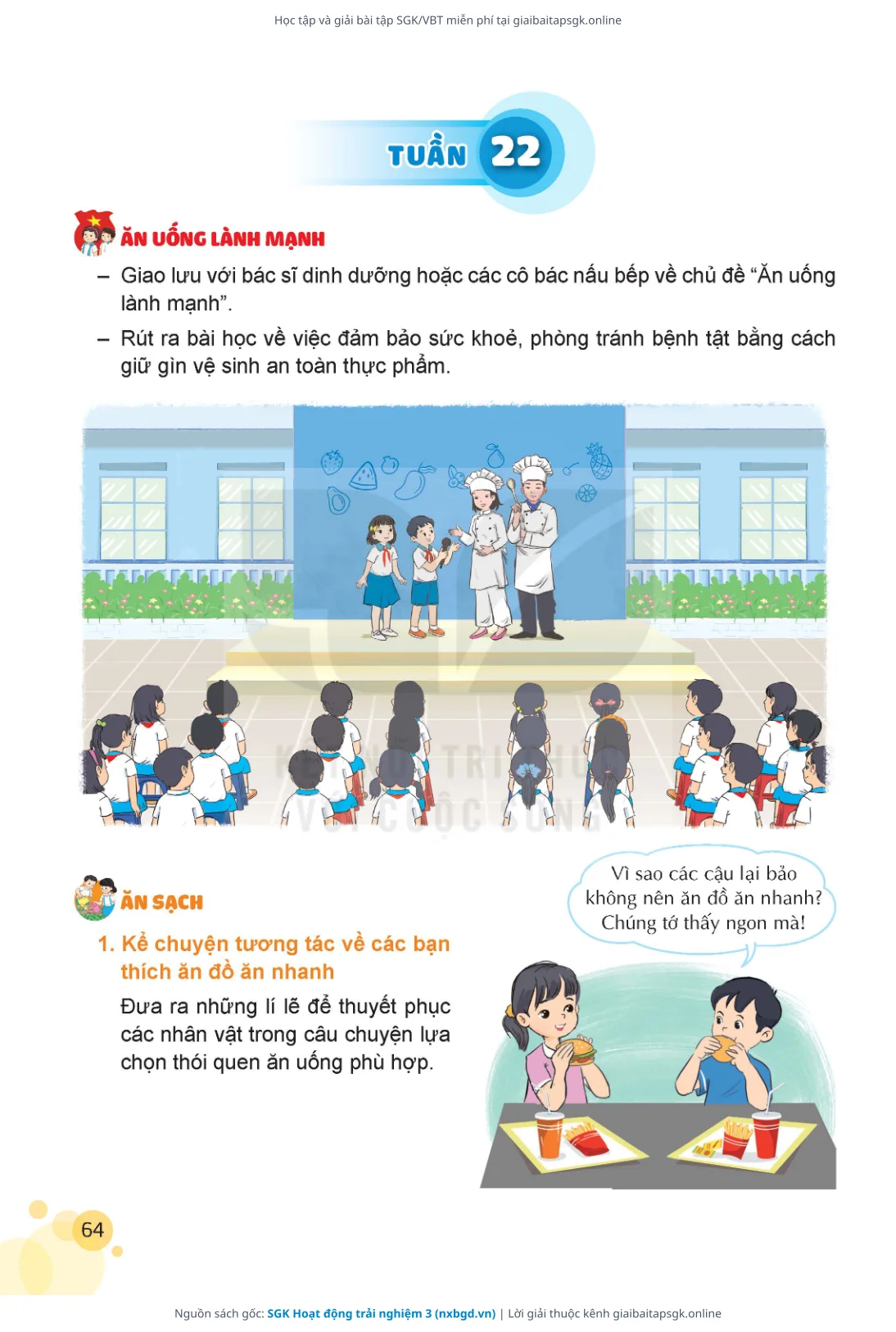 Trang 65 sách giáo khoa SGK Hoạt động trải nghiệm 3 thu nhỏ