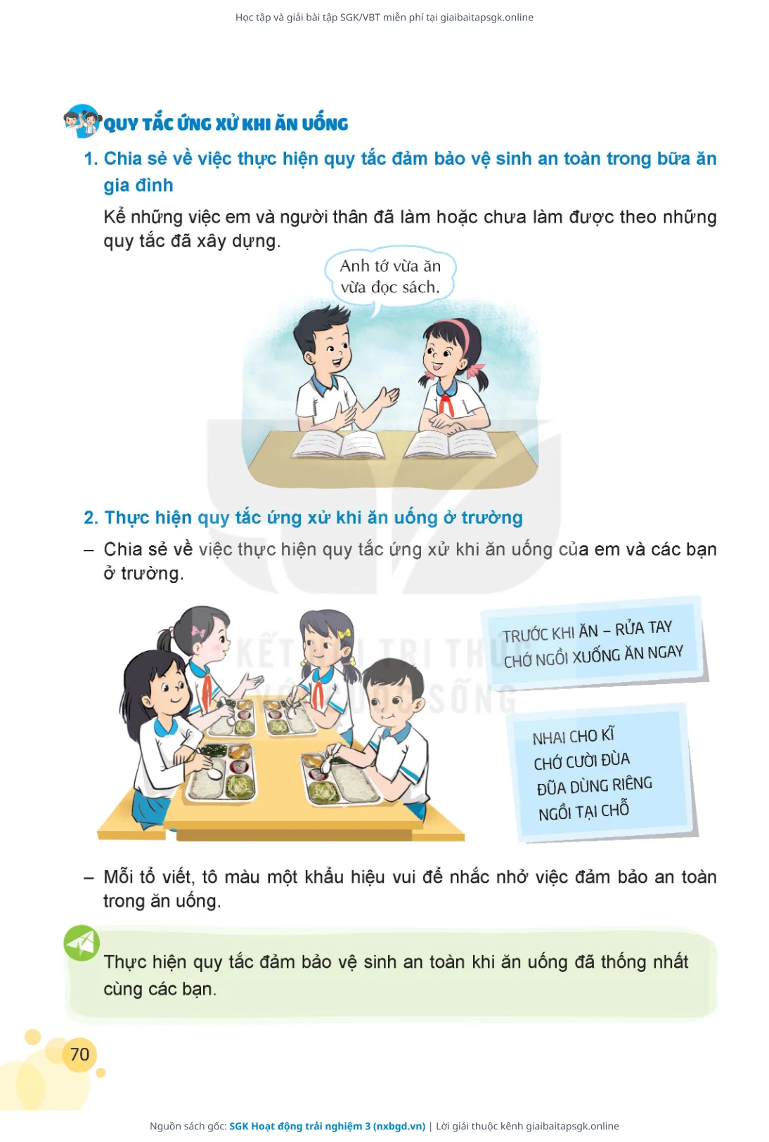 Trang 71 sách giáo khoa SGK Hoạt động trải nghiệm 3 thu nhỏ
