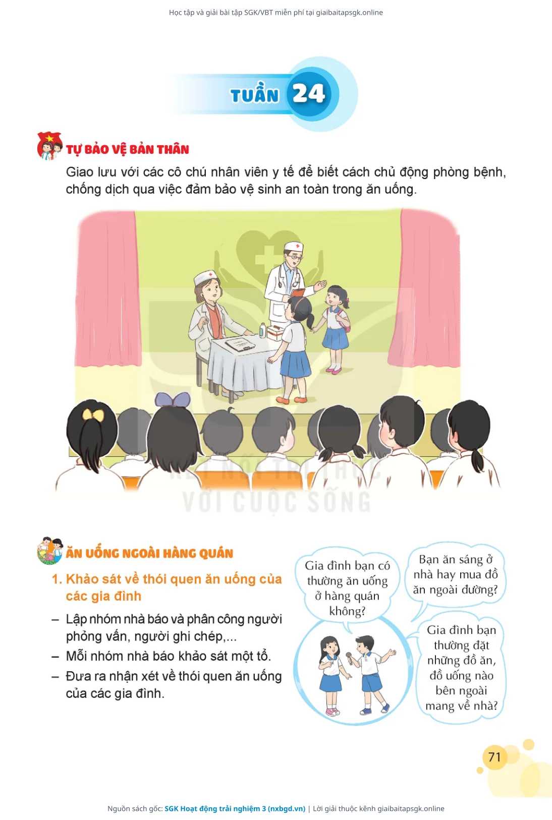 Trang 72 sách giáo khoa SGK Hoạt động trải nghiệm 3 thu nhỏ
