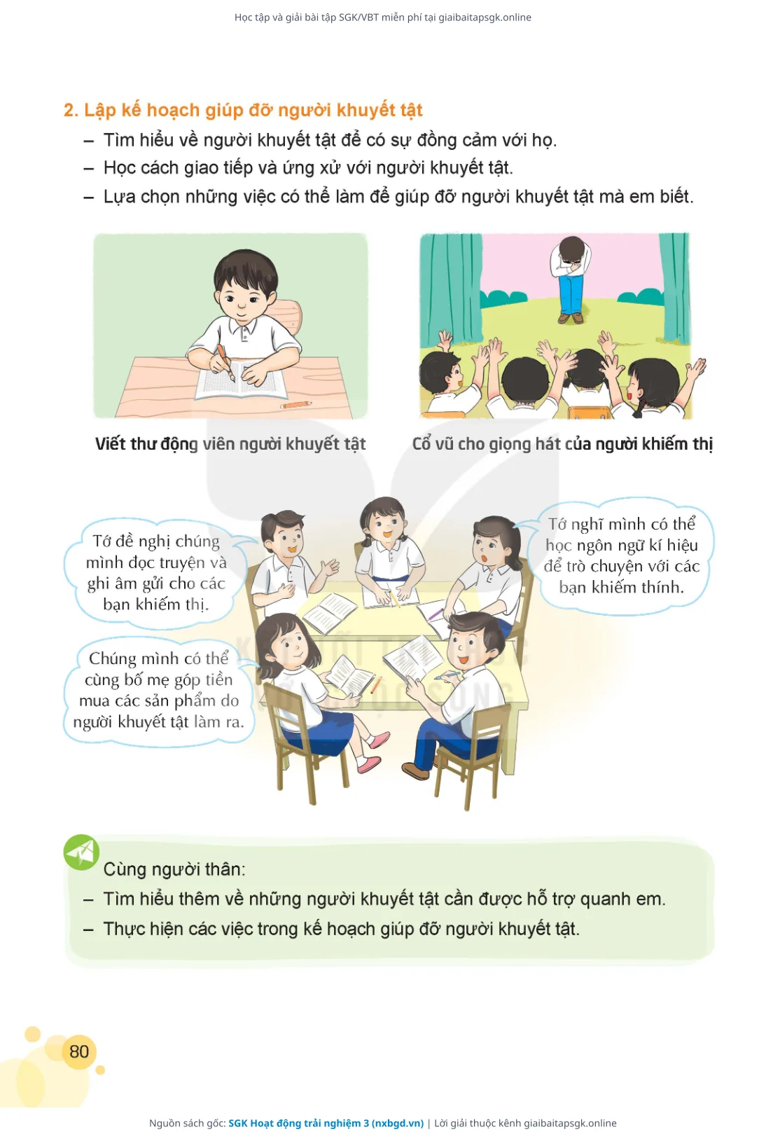 Trang 81 sách giáo khoa SGK Hoạt động trải nghiệm 3 thu nhỏ