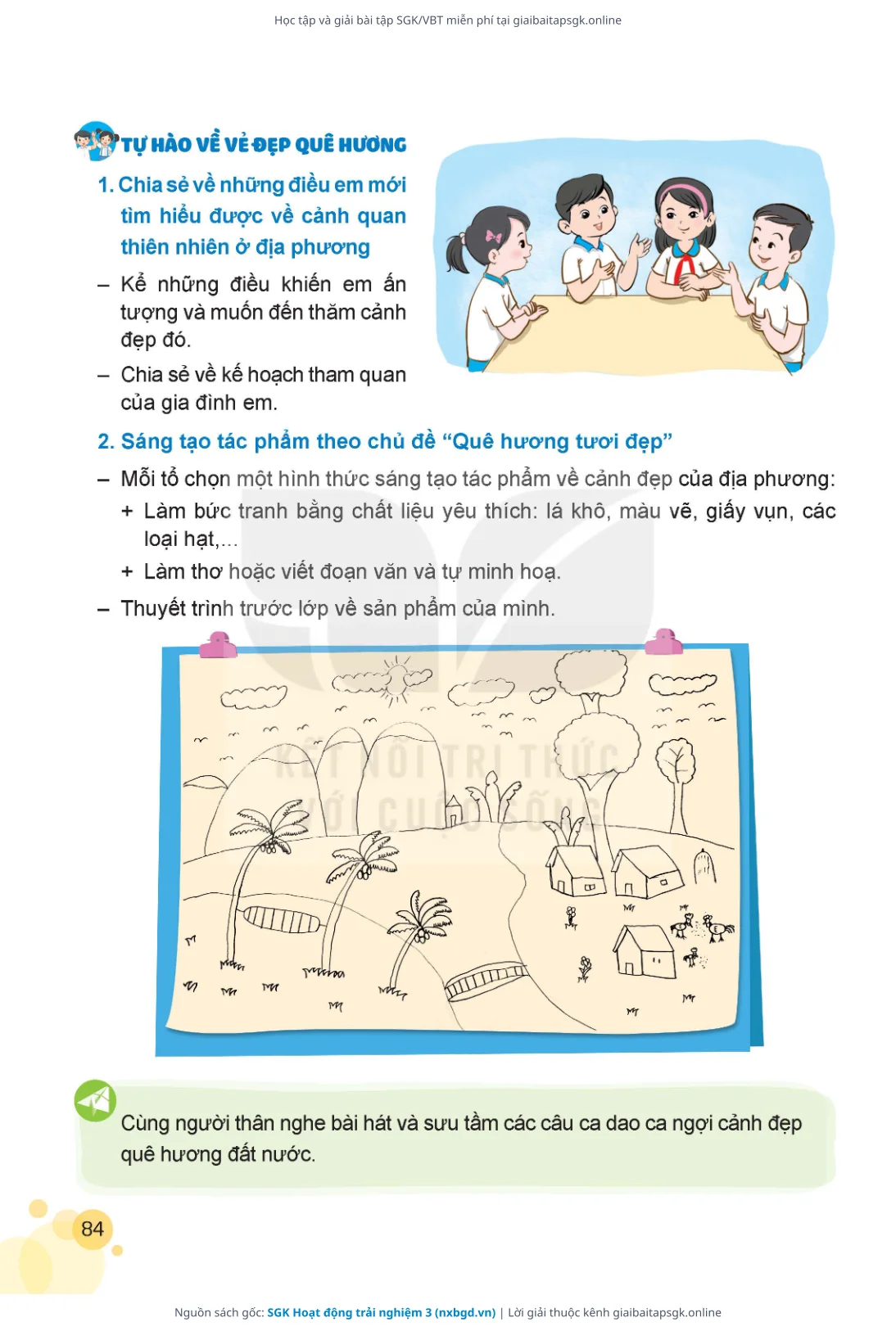 Trang 85 sách giáo khoa SGK Hoạt động trải nghiệm 3 thu nhỏ