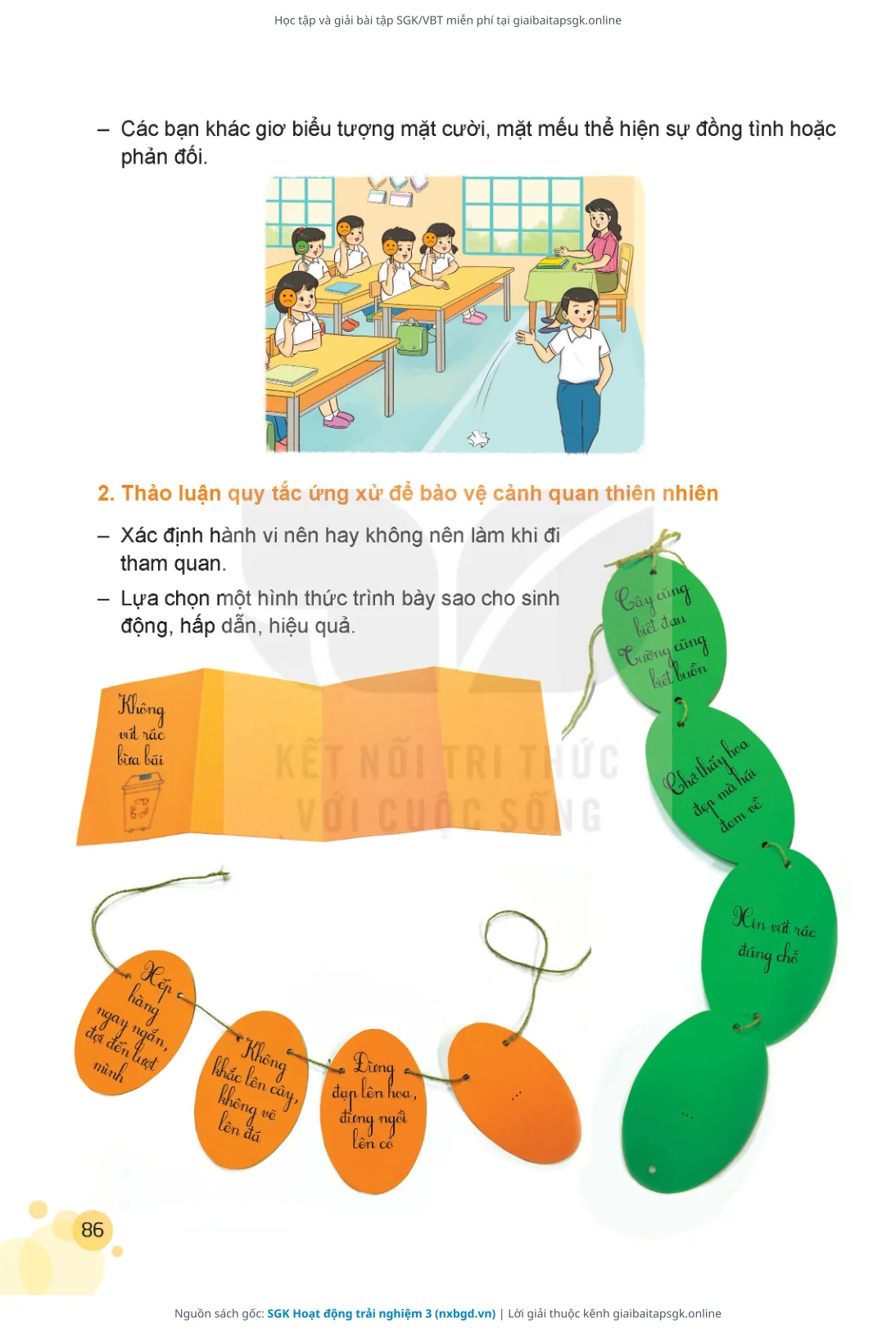 Trang 87 sách giáo khoa SGK Hoạt động trải nghiệm 3 thu nhỏ