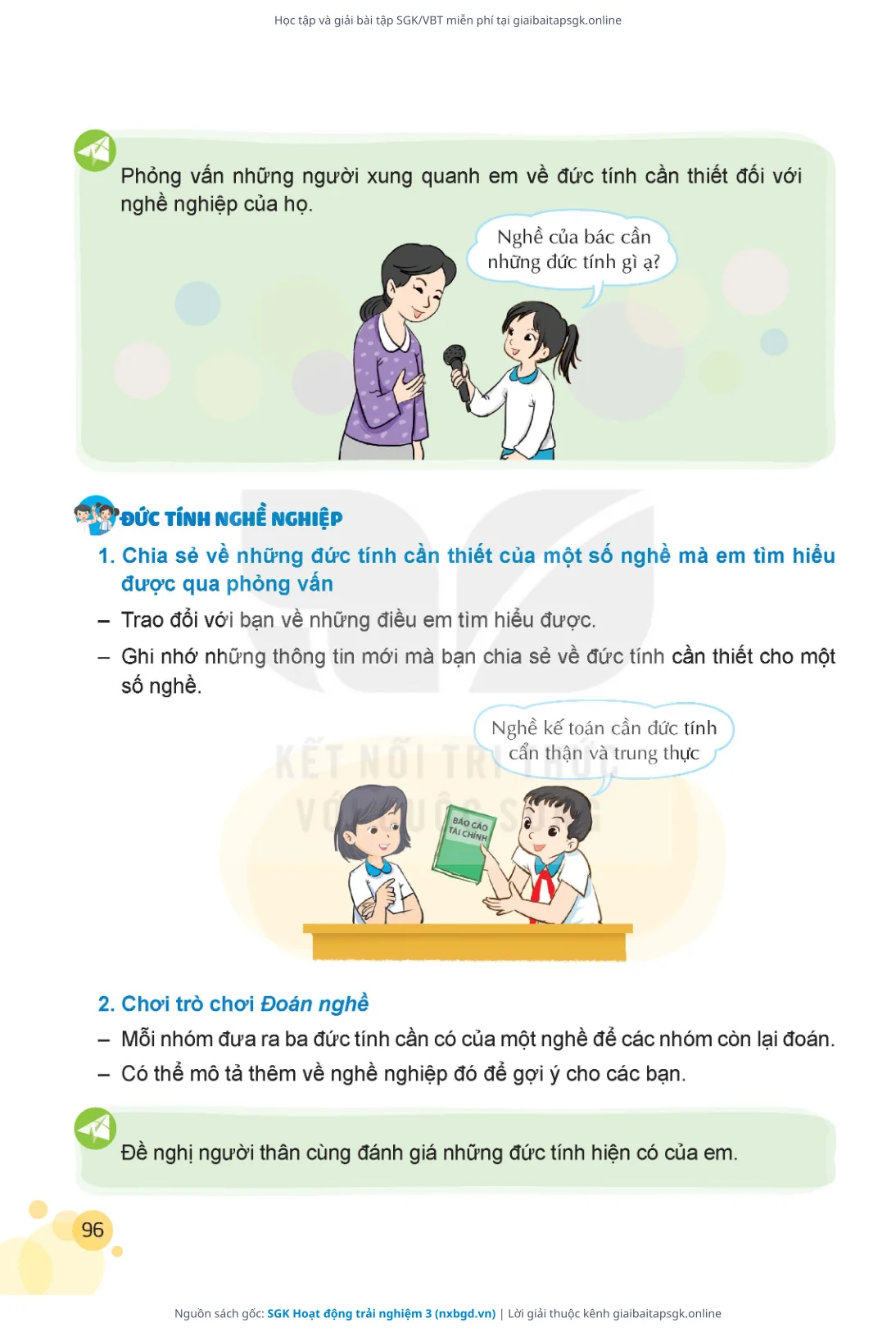 Trang 97 sách giáo khoa SGK Hoạt động trải nghiệm 3 thu nhỏ