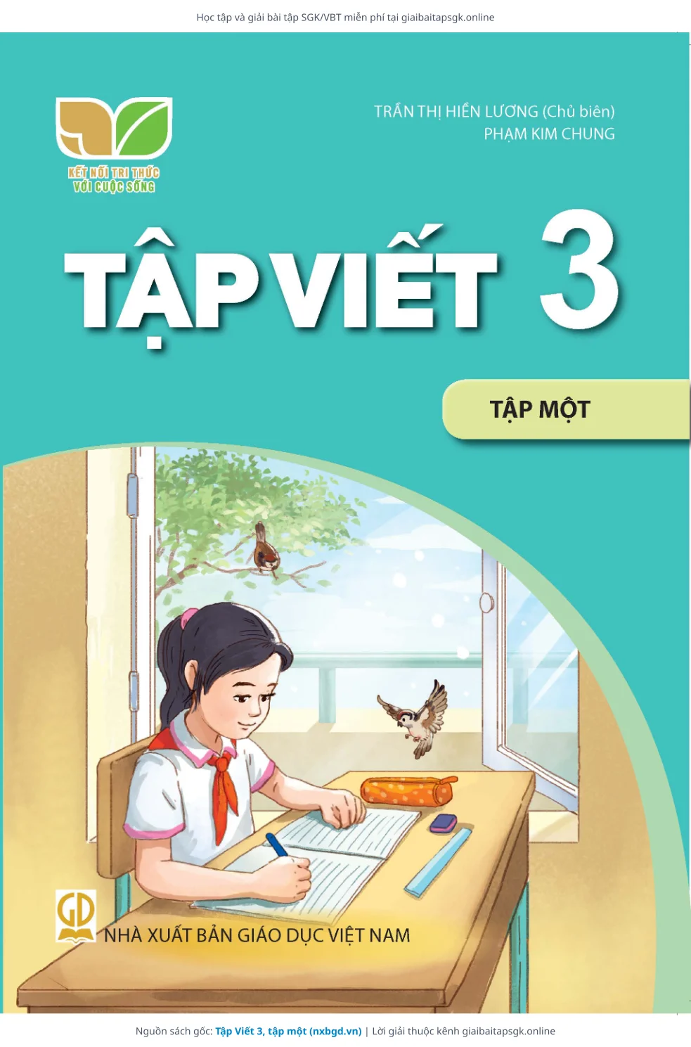 Trang 1 sách giáo khoa Tập Viết 3, tập một bản chuẩn