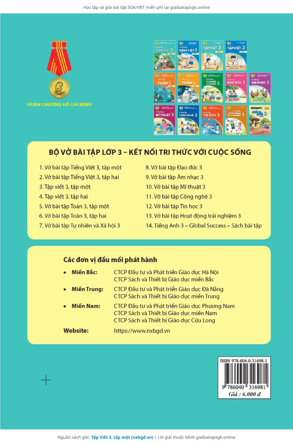 Trang 9 sách giáo khoa Tập Viết 3, tập một thu nhỏ
