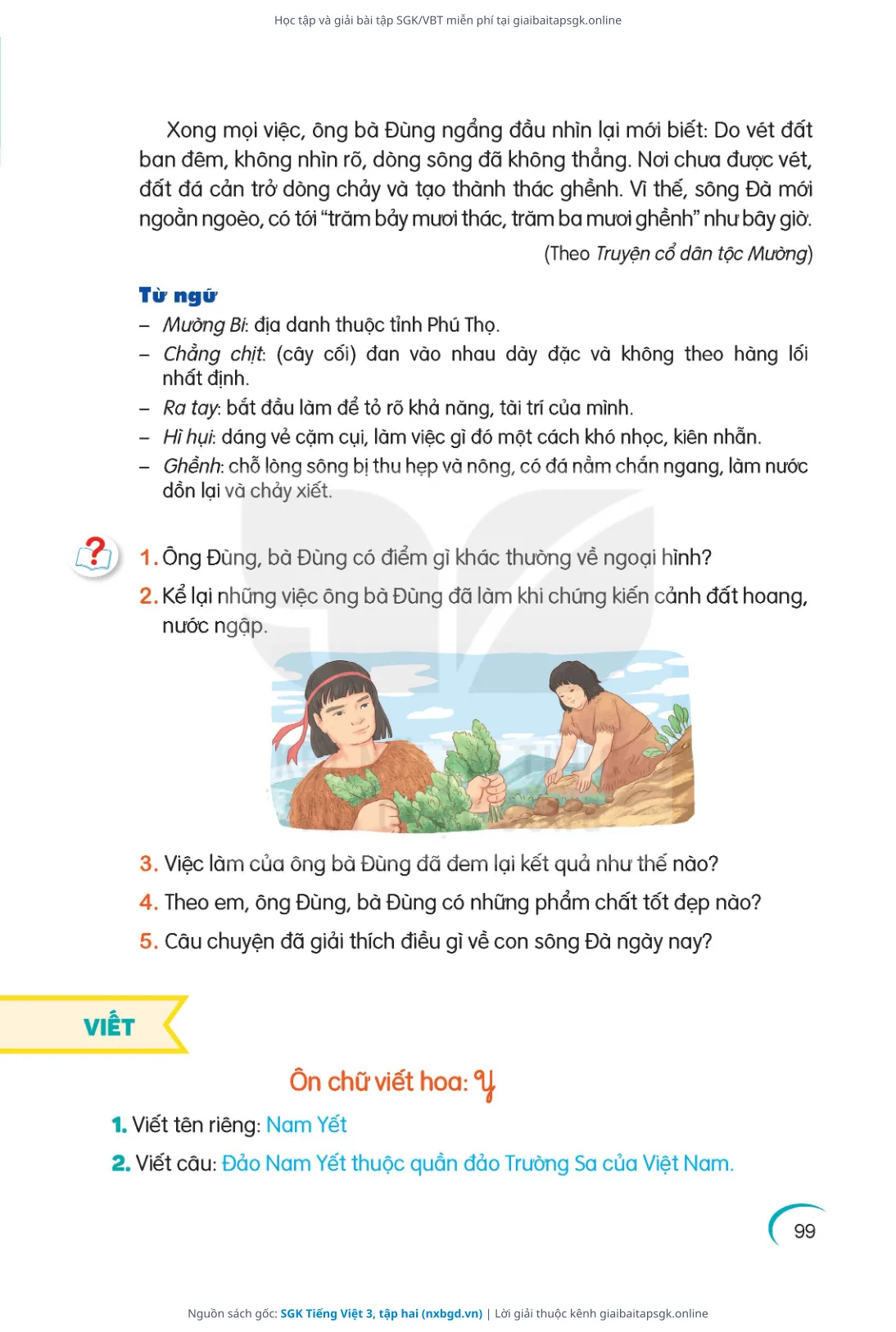 Trang 100 sách giáo khoa SGK Tiếng Việt 3, tập hai thu nhỏ